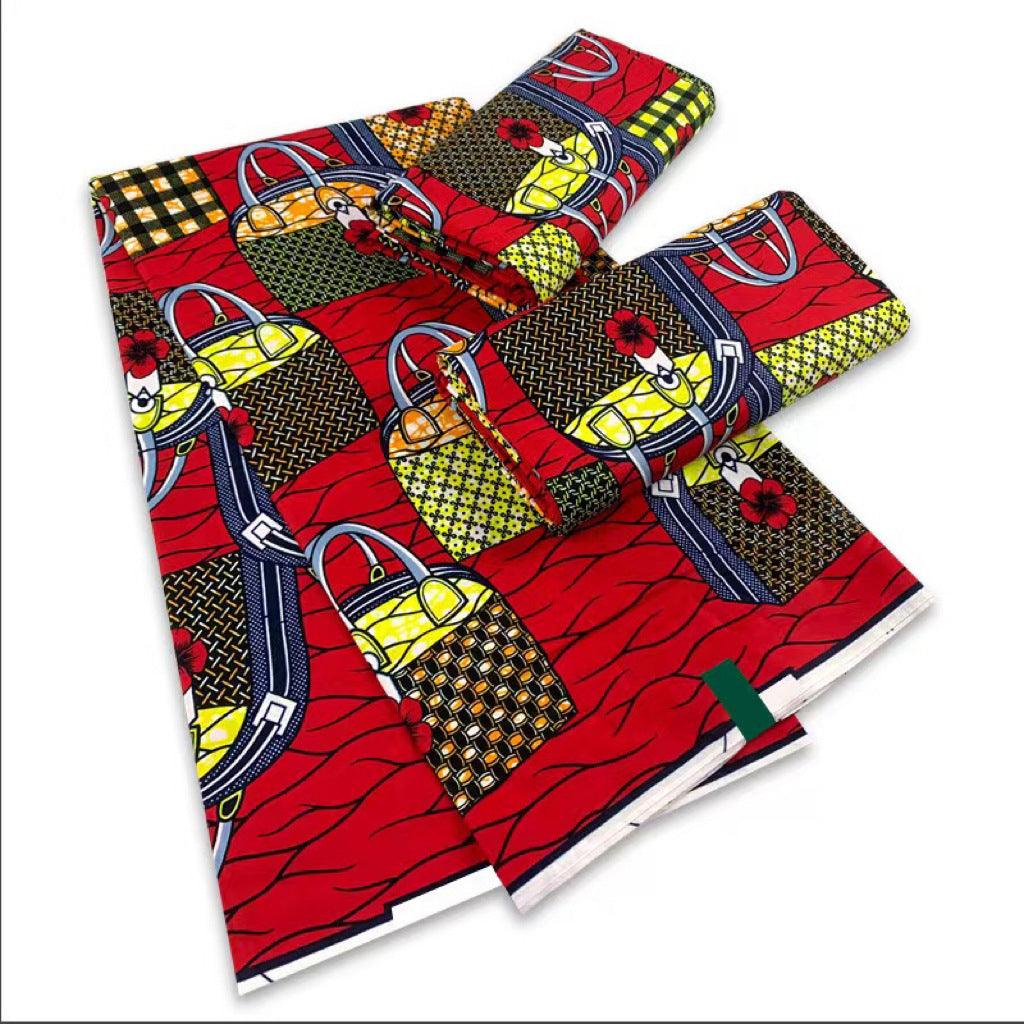 6 Yards African Wax Fabric Cotton Super Hollandais - melvincucci