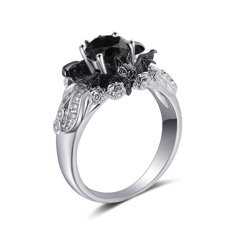 Bat Color Separation Ring European And American Plating - melvincucci