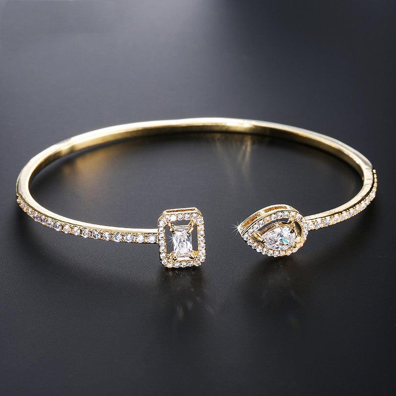 Simple And Exquisite Bracelet With Micro Inlaid AAA Zircon - melvincucci