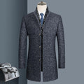 Cotton Padded Nizi Stand-up Collar Coat For Father - melvincucci