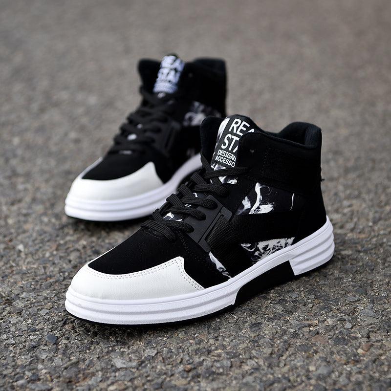 Camouflage High-Top Lace-Up Shoe - melvincucci