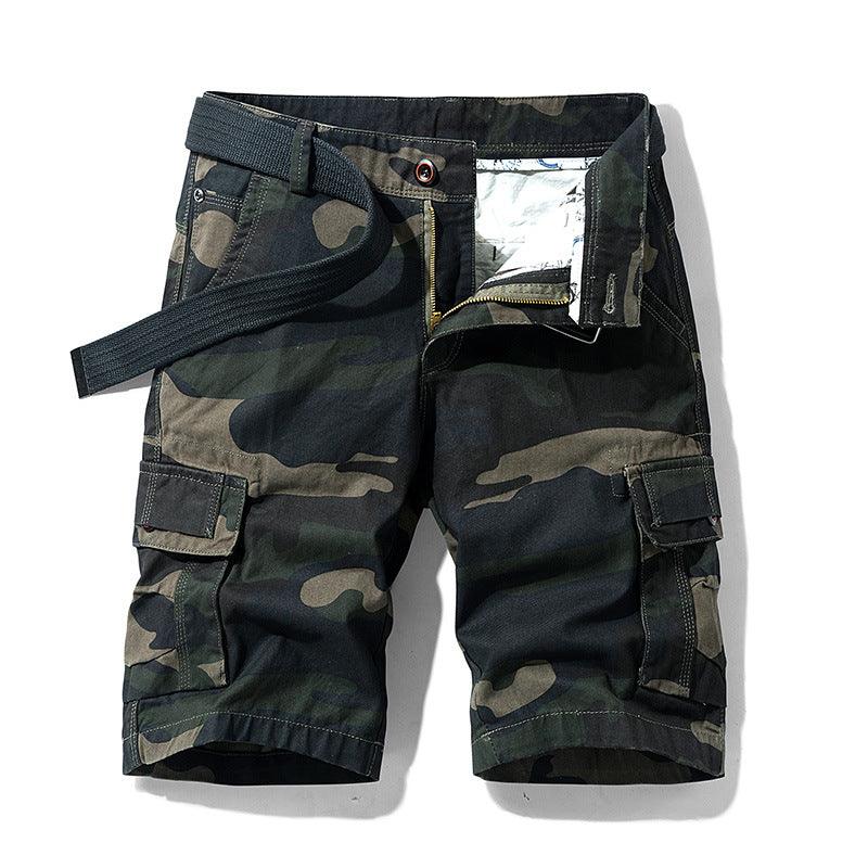 Camouflage Overalls Five-Point Pants Loose Breathable Casual Shorts Men - melvincucci