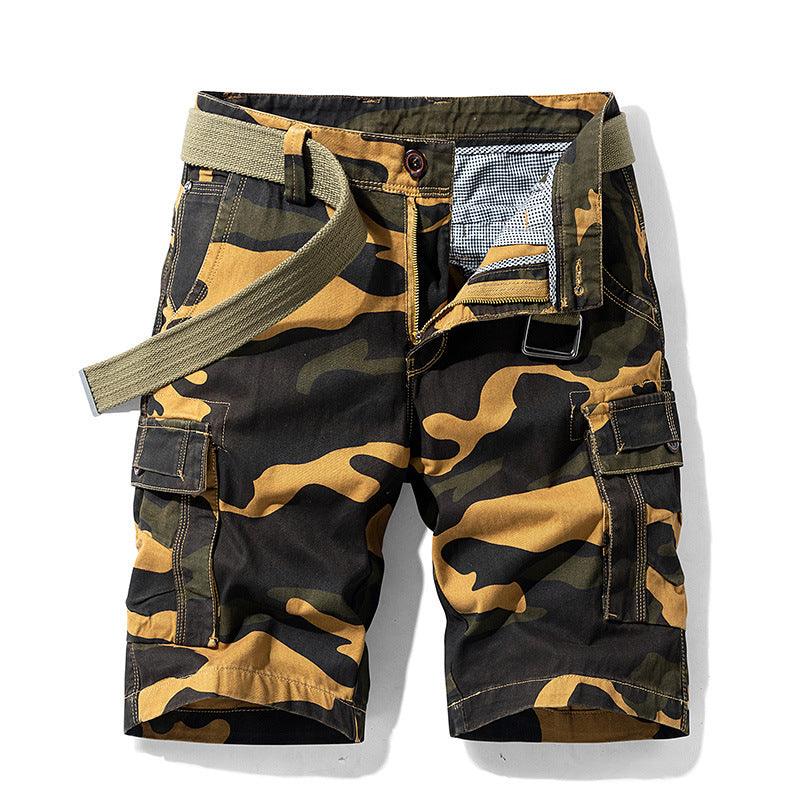 Camouflage Overalls Five-Point Pants Loose Breathable Casual Shorts Men - melvincucci