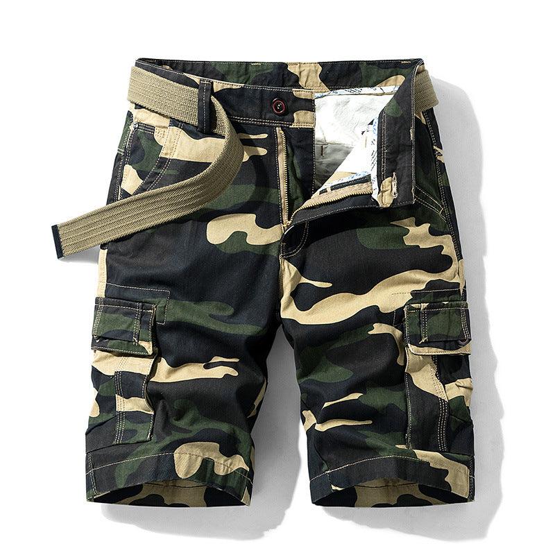 Camouflage Overalls Five-Point Pants Loose Breathable Casual Shorts Men - melvincucci