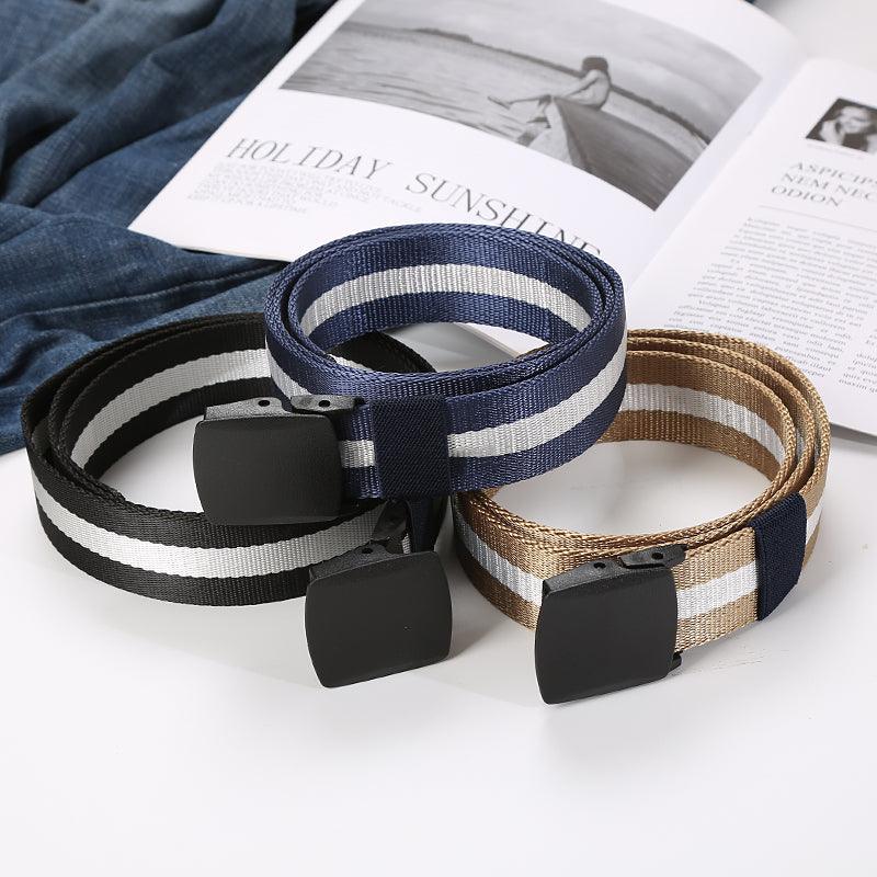 Canvas Belt Men Automatic Buckle Outdoor - melvincucci