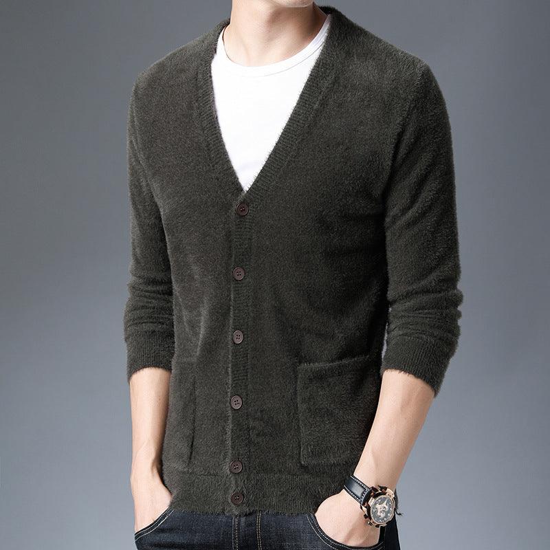 Cardigan Men's Knitwear Sweater Jacket Casual Long Sleeve - melvincucci
