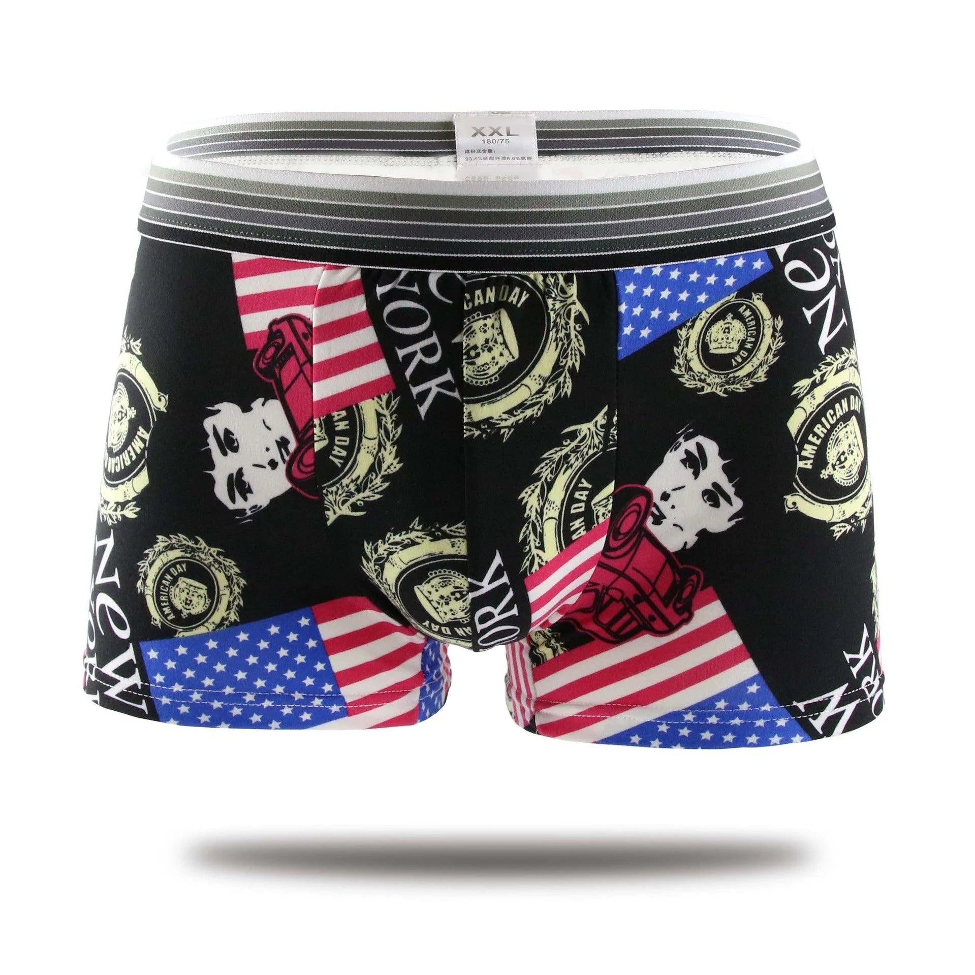 Cartoon Underwear Men's Underwear Mid-waist Men's Underwear Boxer Briefs - melvincucci