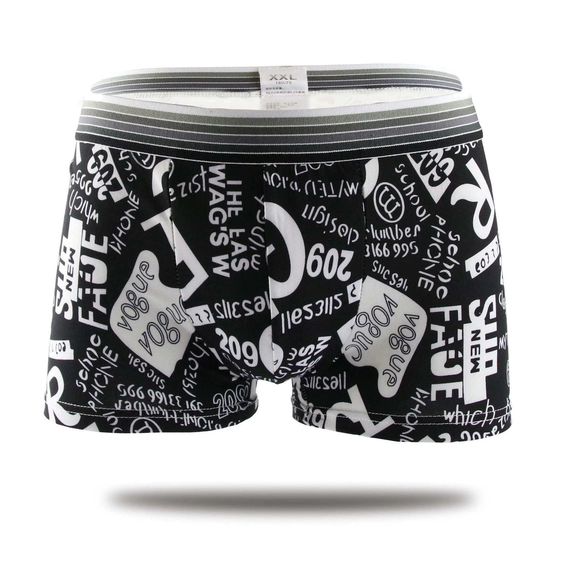Cartoon Underwear Men's Underwear Mid-waist Men's Underwear Boxer Briefs - melvincucci