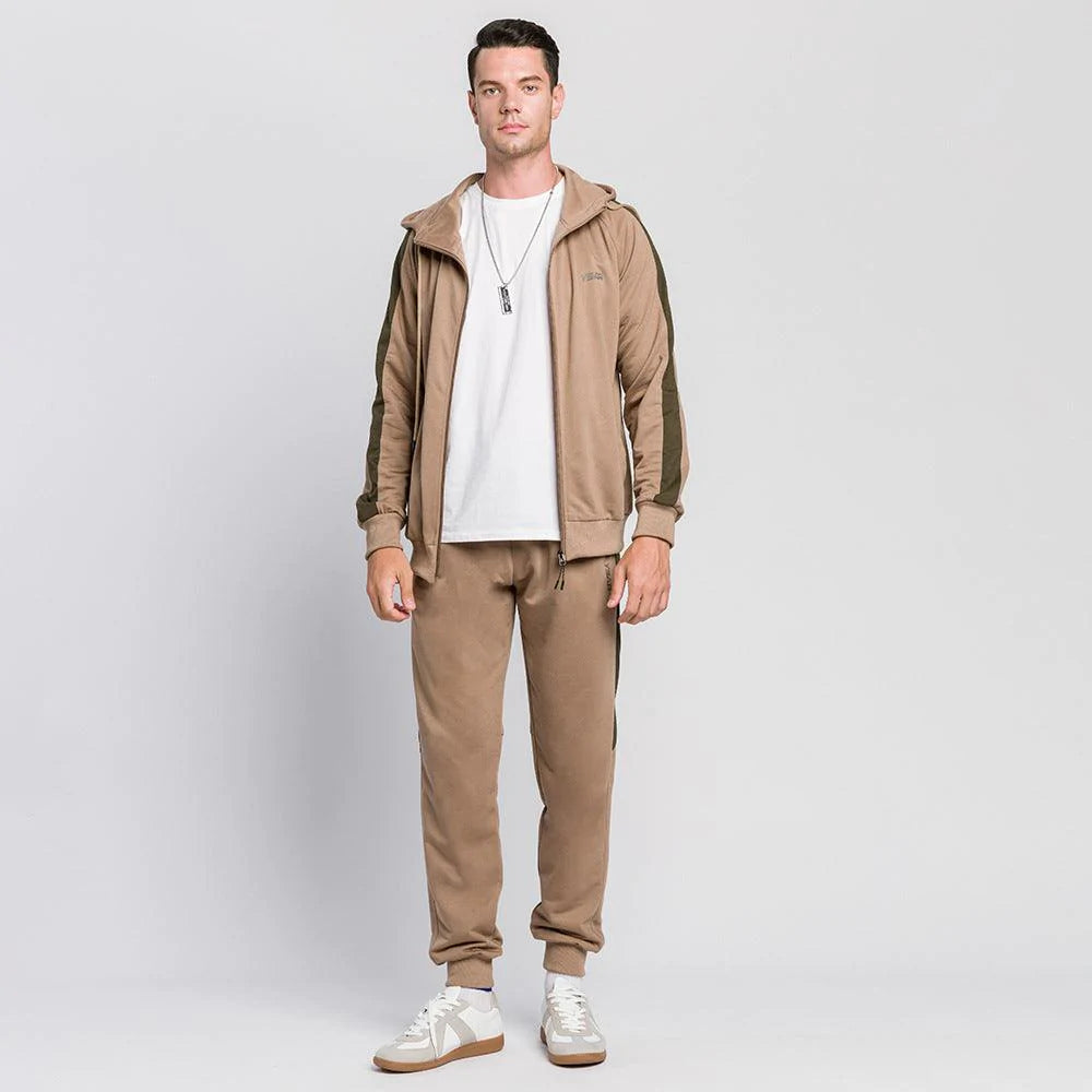 Casual Fashion Hooded Start Sweatshirt Suit Men - melvincucci