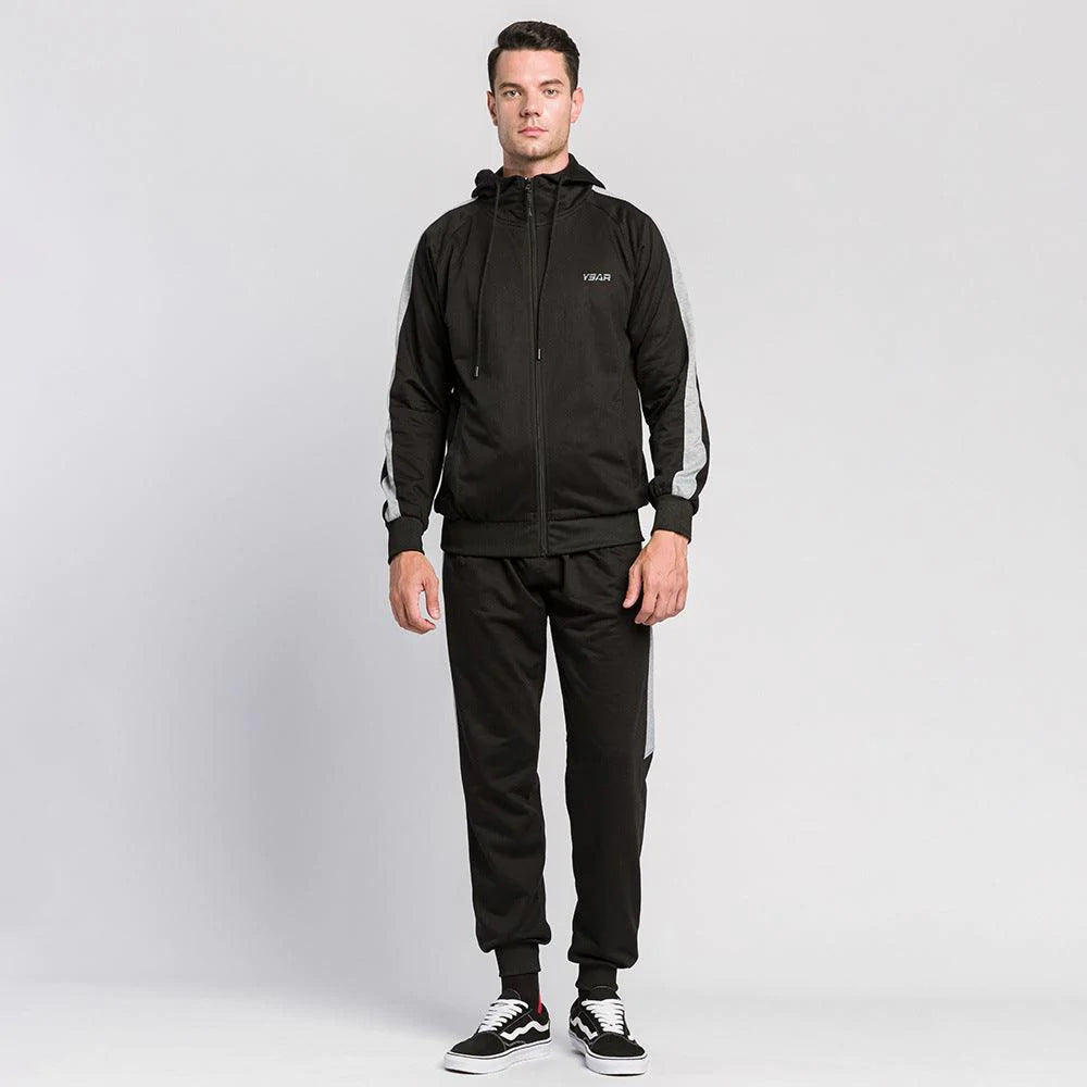 Casual Fashion Hooded Start Sweatshirt Suit Men - melvincucci