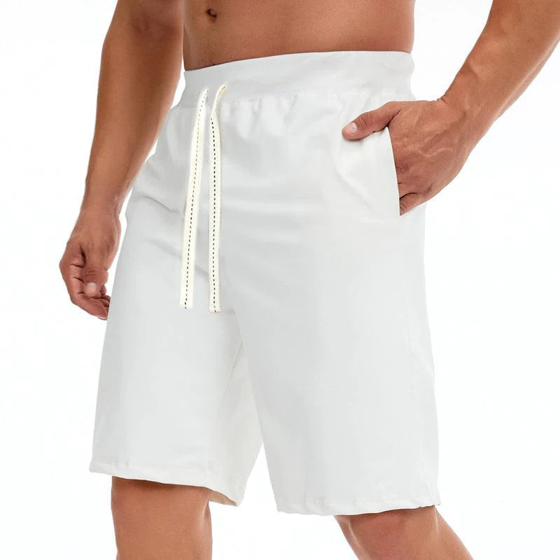 Casual Five-point Pants Mid-pants Beach Pants Plus Size Drawstring Sports Pants Men - melvincucci