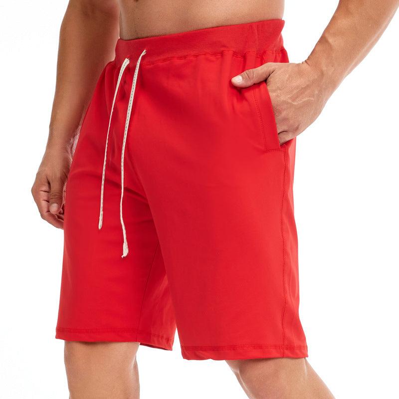 Casual Five-point Pants Mid-pants Beach Pants Plus Size Drawstring Sports Pants Men - melvincucci