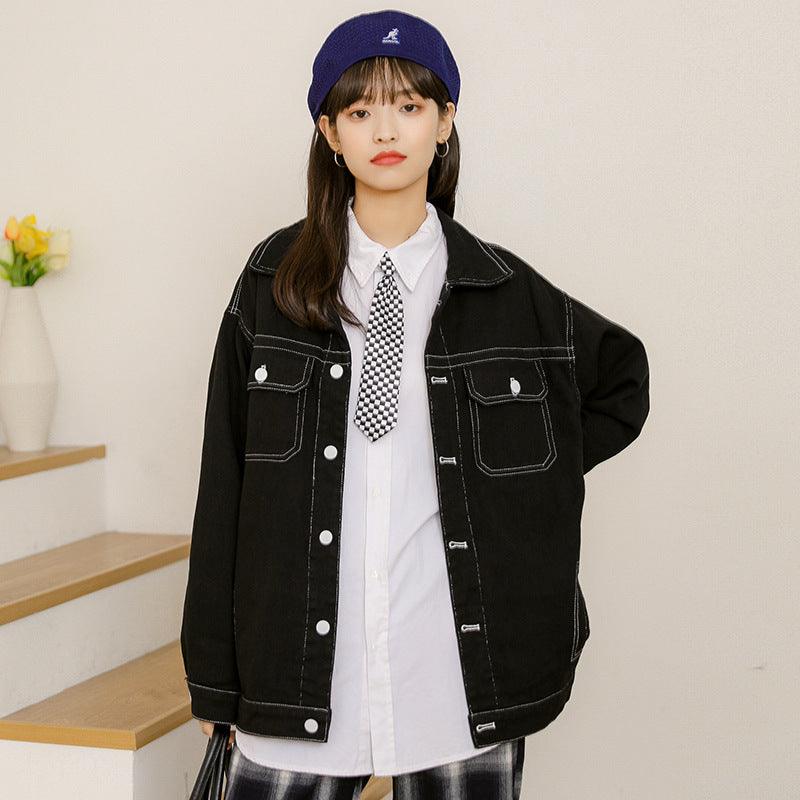 Casual Jacket Loose All Match Denim Jacket Women - melvincucci