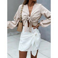 Casual Lace-up Skirt INS Holiday Style Personality Short Skirt Women - melvincucci