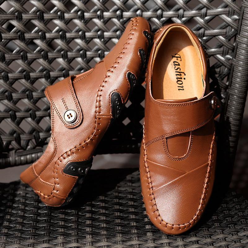 Casual Leather Shoes Korean Fashion Shoes Men - melvincucci