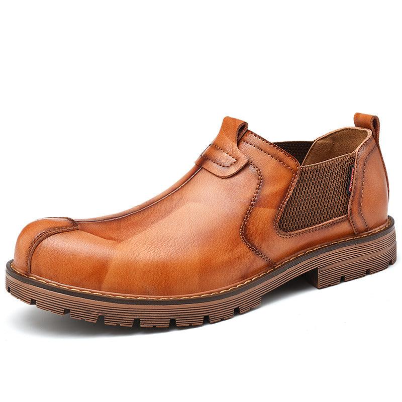 Casual leather shoes men loafers - melvincucci