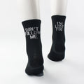 Casual Men And Women English Alphabet Socks In Tube Socks - melvincucci