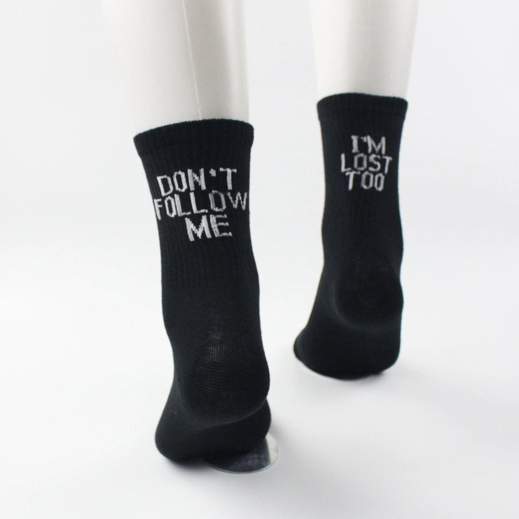 Casual Men And Women English Alphabet Socks In Tube Socks - melvincucci