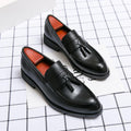 Casual Men Loafers Classic Tassel Men Leather Shoes Wedding Men Dress - melvincucci