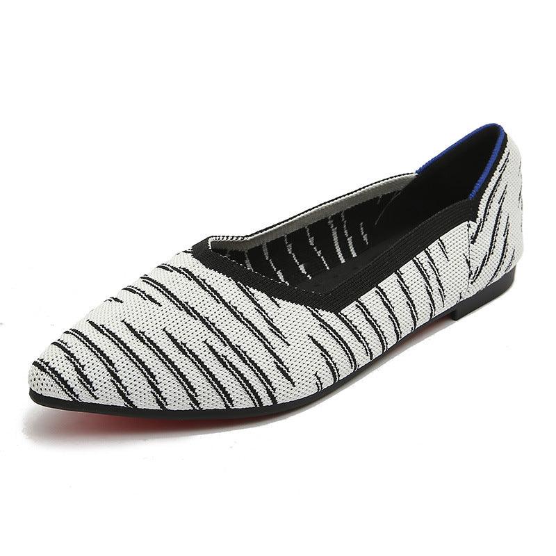 Casual Mesh Women Shoes Slip On Loafers Flats Espadrille Ballerina Shallow Single Shoe Walking Canvas Lady Footwear Plus Size 43 - melvincucci