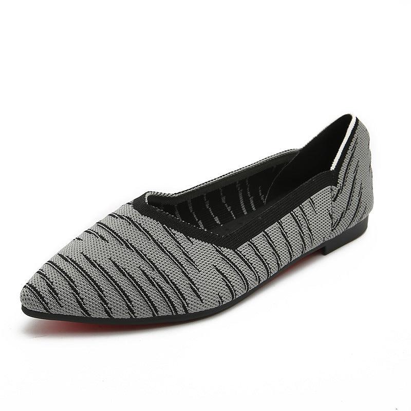 Casual Mesh Women Shoes Slip On Loafers Flats Espadrille Ballerina Shallow Single Shoe Walking Canvas Lady Footwear Plus Size 43 - melvincucci