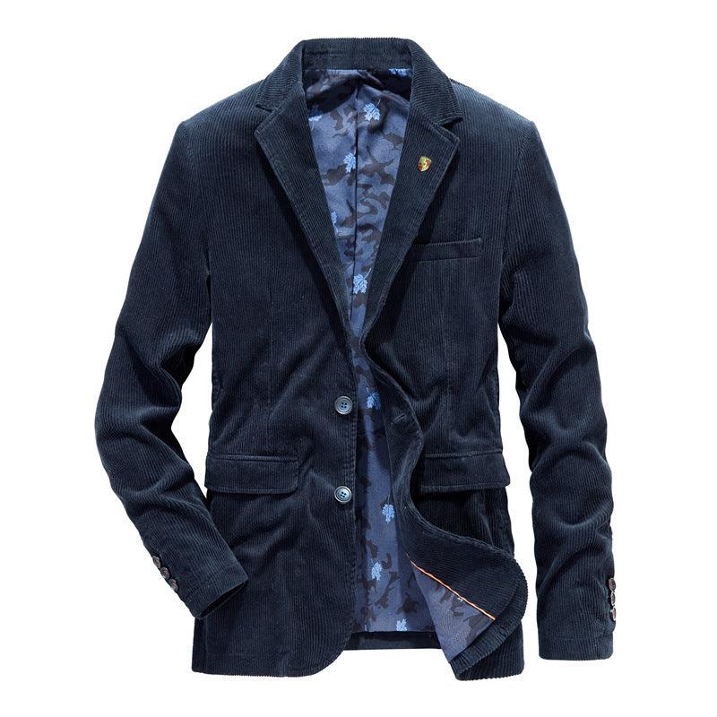 Casual Plain Lapel Blazer, Thin Cotton Casual Suit - melvincucci