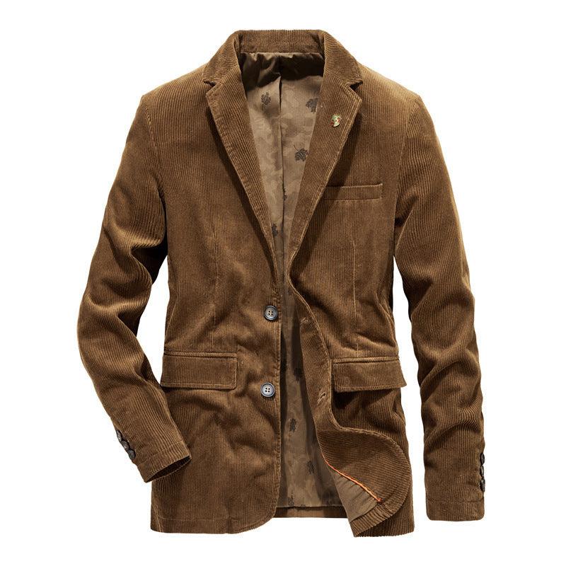 Casual Plain Lapel Blazer, Thin Cotton Casual Suit - melvincucci
