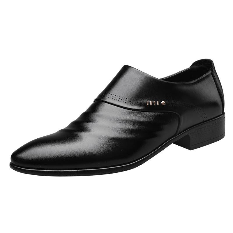 Casual pointed toe shoes men leather shoes men - melvincucci
