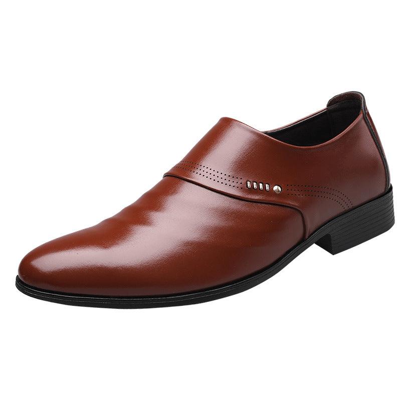 Casual pointed toe shoes men leather shoes men - melvincucci