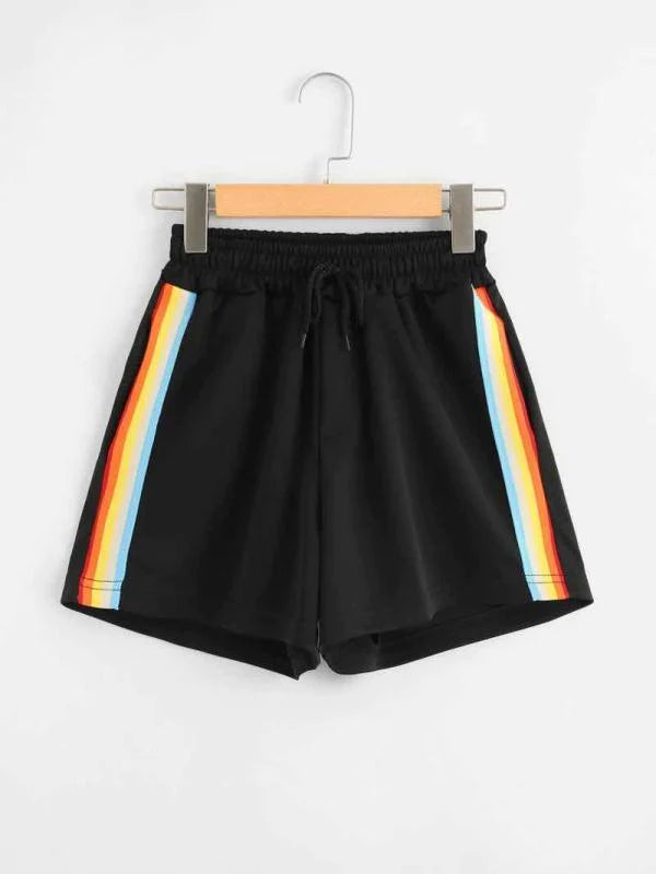 Casual Sports Loose Rainbow Shorts Women Fitness Women - melvincucci