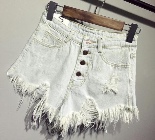 Casual Summer Women Denim Short High Waists Sexy Short Jeans - melvincucci