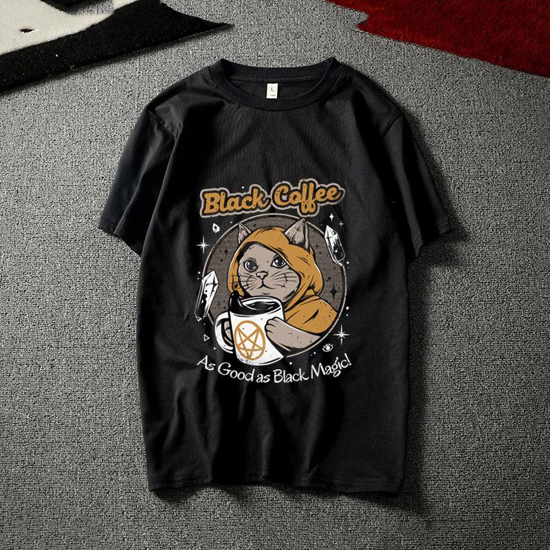Cat anime T-shirt men - melvincucci