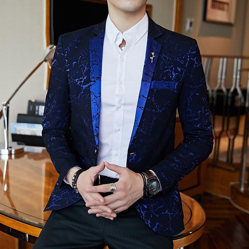 New Style Small Suit Male Slim Barber Small Suit - melvincucci