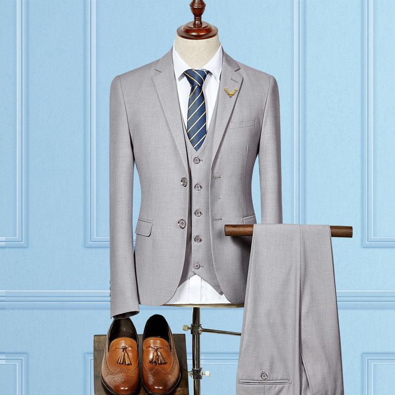 Slim Fit Wedding Suits For Men Custom Made Mens 3 Piece Suit - melvincucci