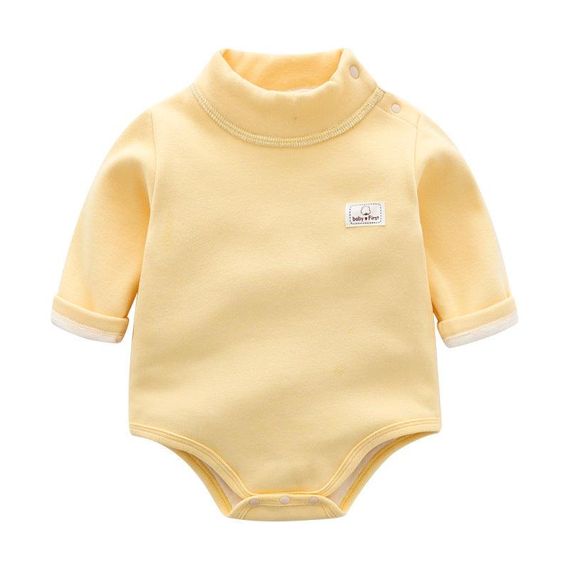 Baby Plus Velvet Warm Triangle Romper Crawl - melvincucci