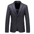 Autumn Men's Business Casual Striped Flower Suit Jacket Slim Big Size Banquet Dress Suit Gown Jacket Men - melvincucci