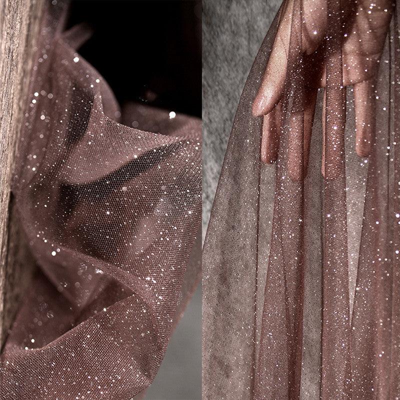 Glitter Mesh Background Cloth Dress Hanfu Fabric - melvincucci