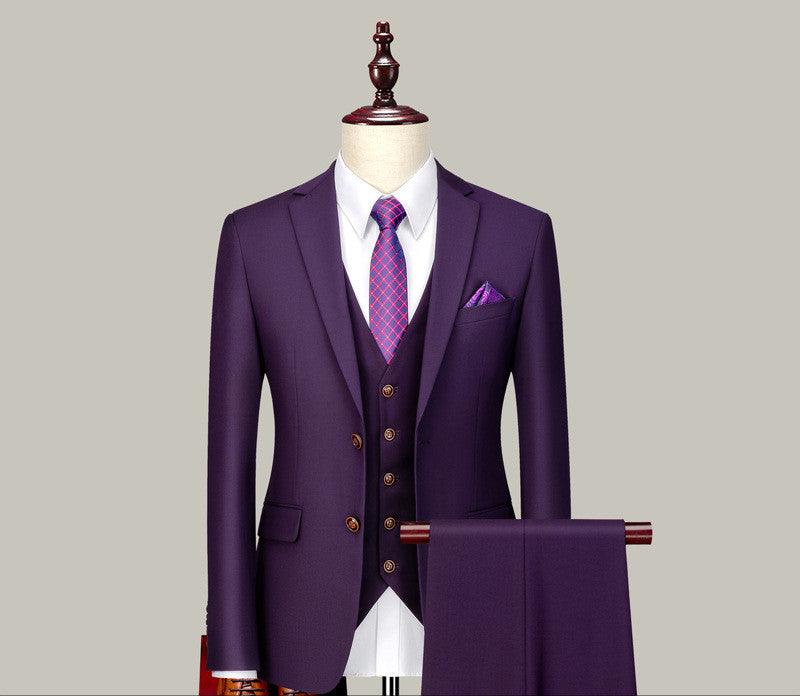 Men's Three-piece Suits For Groomsmen - melvincucci