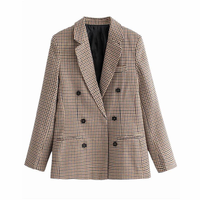 Check double-breasted blazer - melvincucci