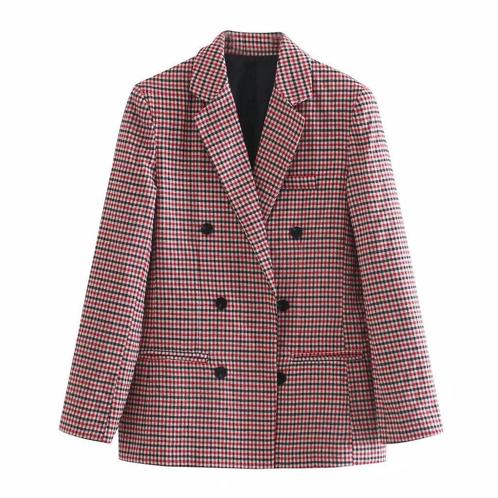 Check double-breasted blazer - melvincucci