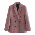 Check double-breasted blazer - melvincucci