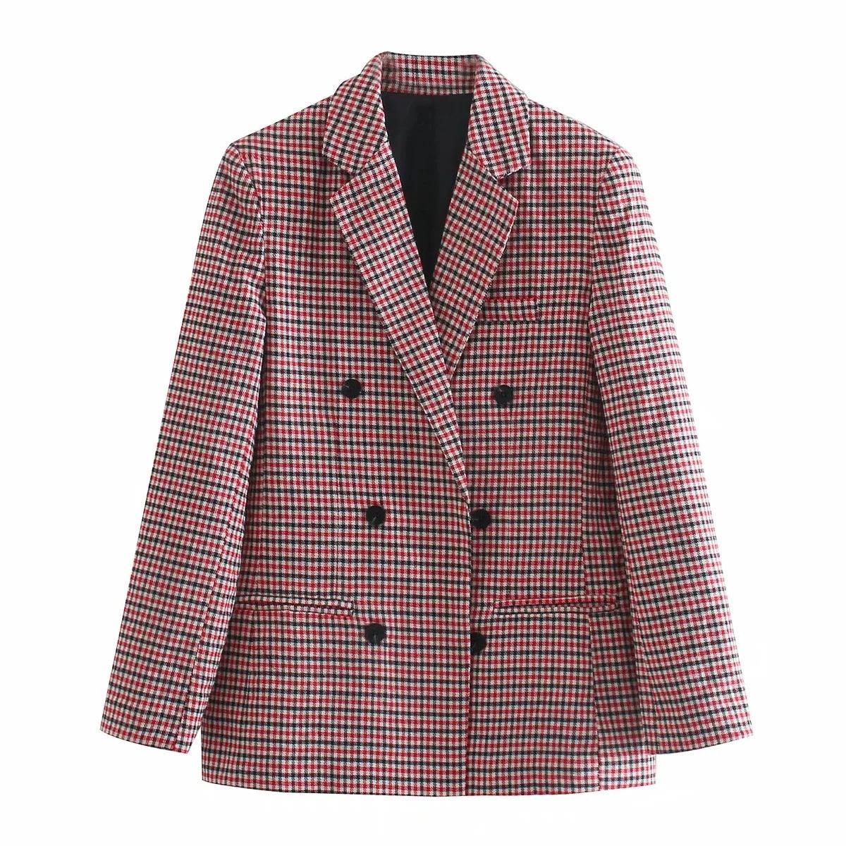 Check double-breasted blazer - melvincucci