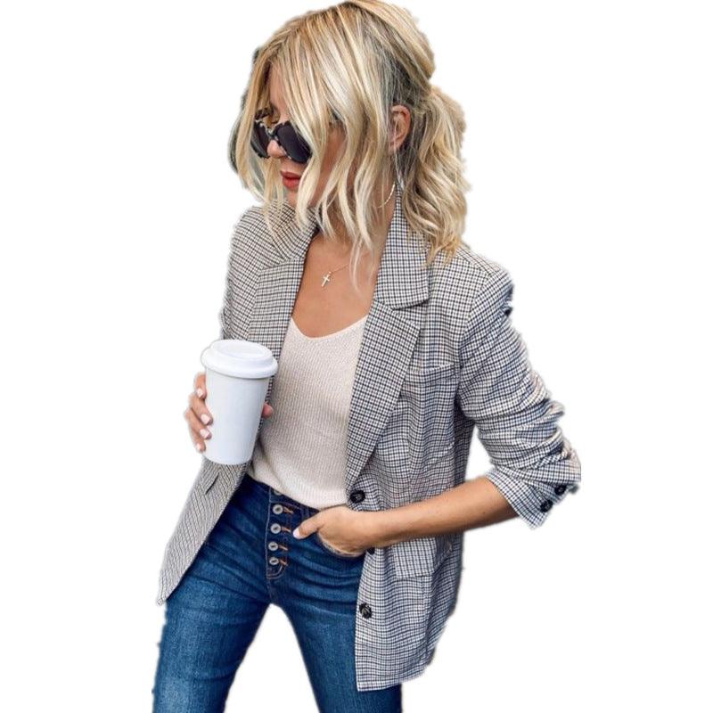 Checked women's blazer - melvincucci