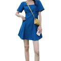 Chiffon Dress Women''s Summer Short Denim Skirt - melvincucci