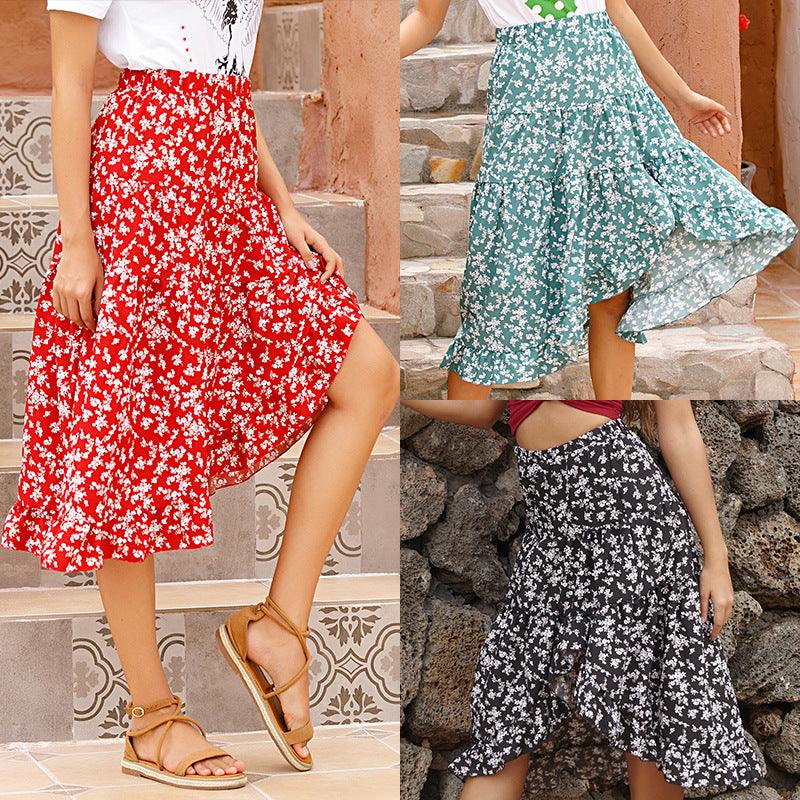 Chiffon Floral Skirt Women - melvincucci