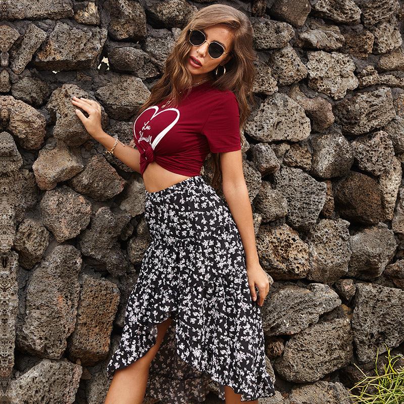 Chiffon Floral Skirt Women - melvincucci