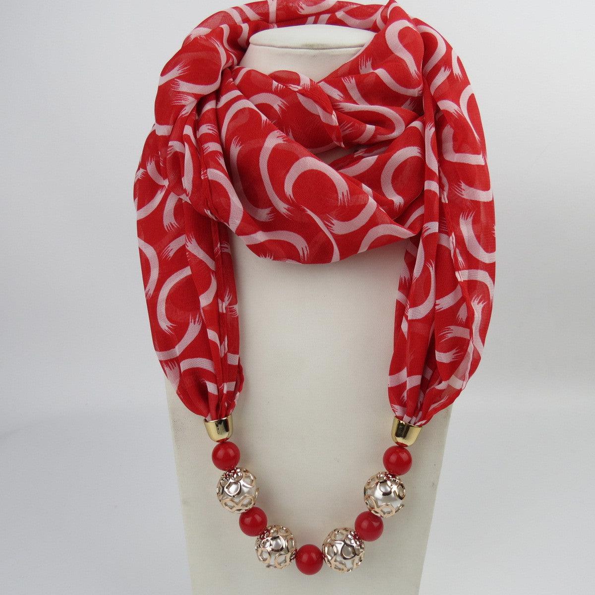 Chiffon scarf spring and summer Necklace - melvincucci