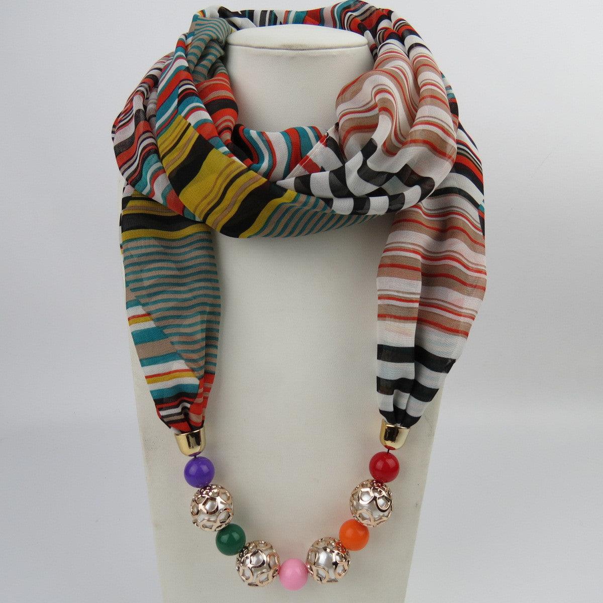 Chiffon scarf spring and summer Necklace - melvincucci