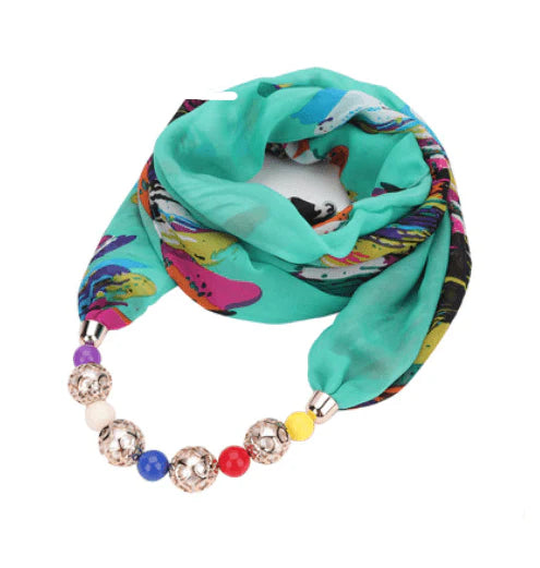 Chiffon scarf spring and summer Necklace - melvincucci
