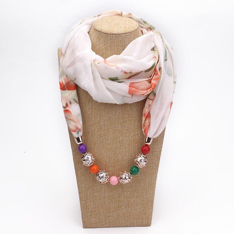 Chiffon scarf spring and summer Necklace - melvincucci